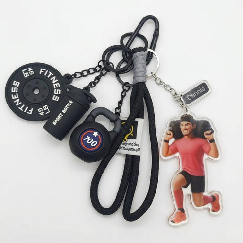 Custom Finish Line Keychain — Your Race, Your Photo